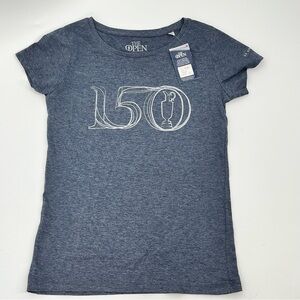 Women's The Open Blue-Grey Short Sleeve Tee - European Medium